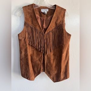 North Style Suede Fringe Vest. Size M.